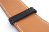 Authentic HERMES Ladies Leather Belt Size 65cm 25.6" Black Brown 5953C