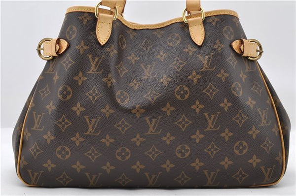 Authentic LOUIS VUITTON Monogram Batignolles Horizontal Tote Bag M51154 LV 5954C