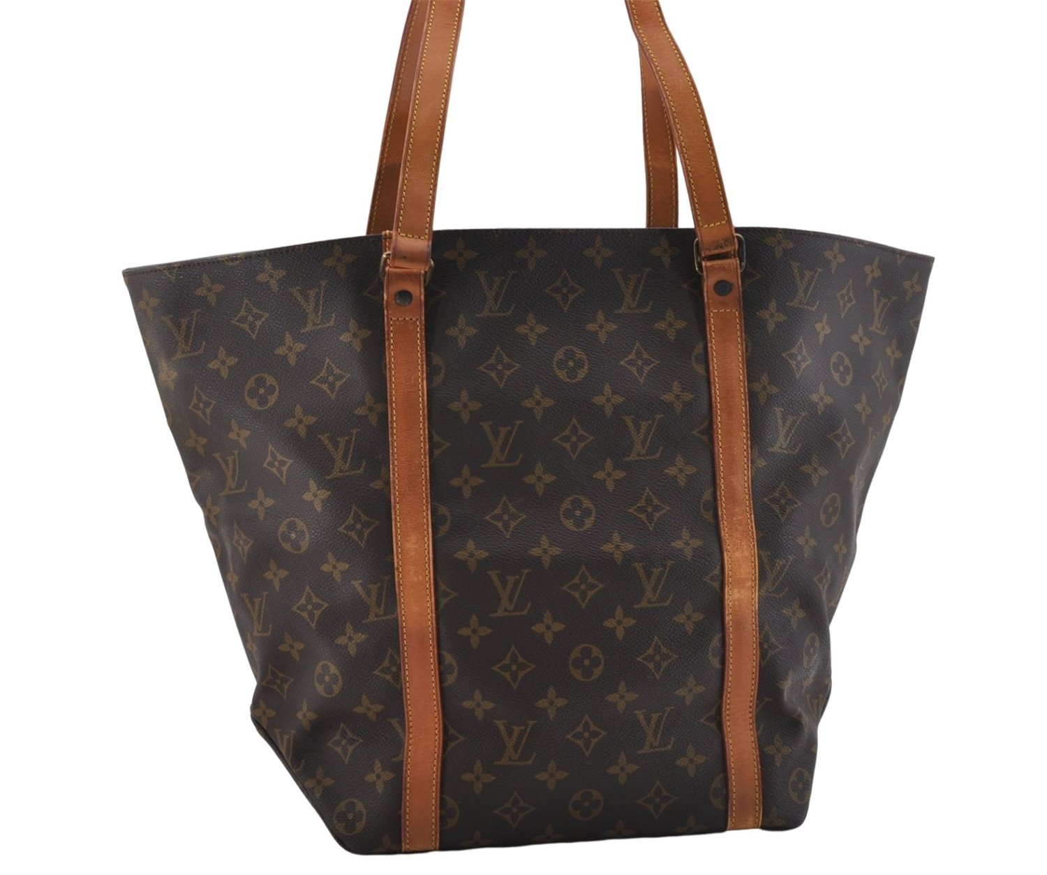 Authentic Louis Vuitton Monogram Sac Shopping PM Tote Bag M51108 LV 5954D