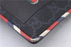 Authentic GUCCI Vintage Courier Clutch Bag GG PVC Leather 496346 Black 5956E