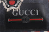 Authentic GUCCI Vintage Courier Clutch Bag GG PVC Leather 496346 Black 5956E