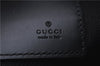 Authentic GUCCI Vintage Courier Clutch Bag GG PVC Leather 496346 Black 5956E