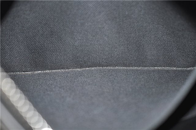 Authentic GUCCI Vintage Courier Clutch Bag GG PVC Leather 496346 Black 5956E