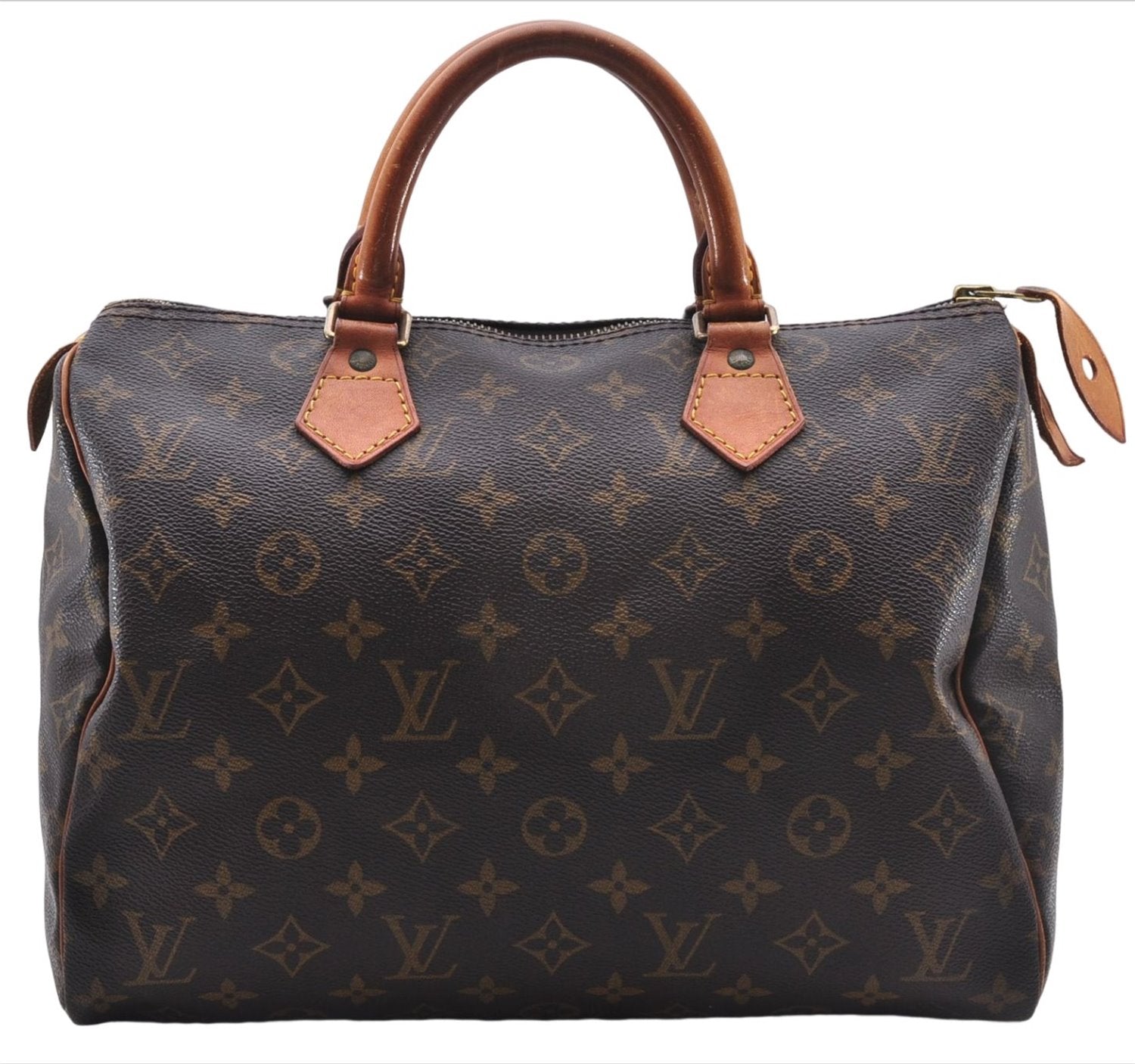 Authentic Louis Vuitton Monogram Speedy 30 Hand Boston Bag M41526 LV 5957E