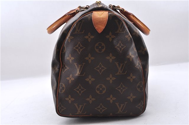 Authentic Louis Vuitton Monogram Speedy 30 Hand Boston Bag M41526 LV 5957E