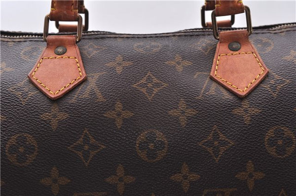 Authentic Louis Vuitton Monogram Speedy 30 Hand Boston Bag M41526 LV 5957E