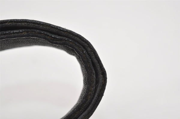 Authentic GUCCI Guccissima Abbey Shoulder Tote Bag GG Leather 141470 Black 5957I