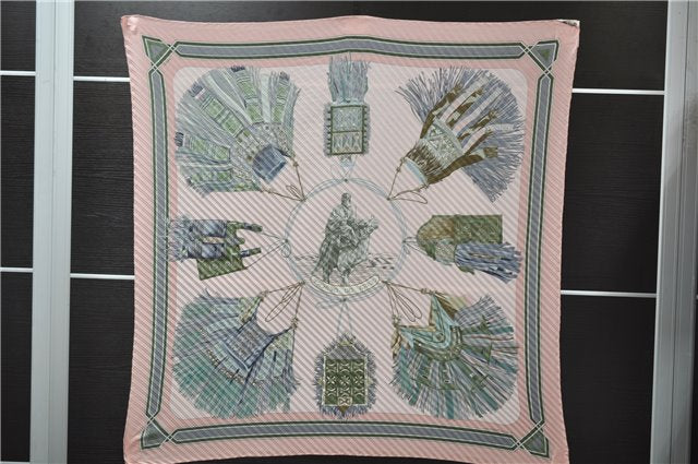 Authentic HERMES Pleats Scarf 