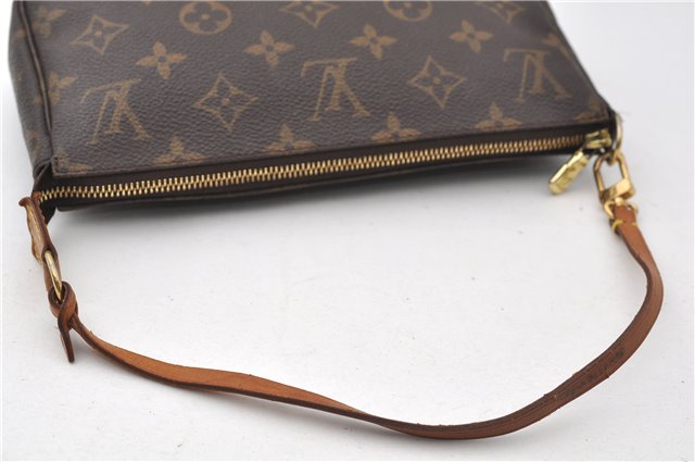Authentic Louis Vuitton Monogram Pochette Accessoires Pouch M51980 LV 5963E