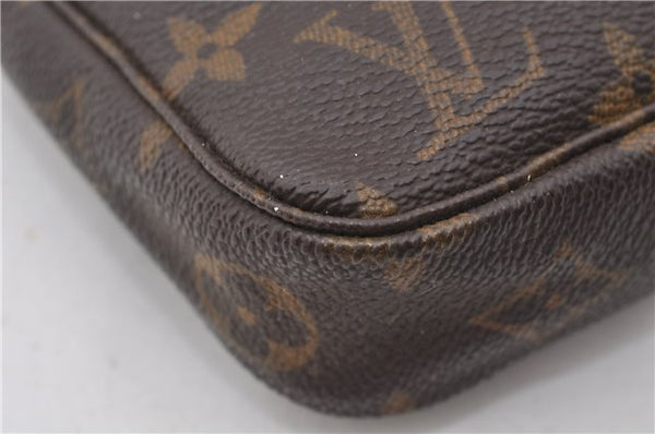 Authentic Louis Vuitton Monogram Pochette Accessoires Pouch M51980 LV 5963E