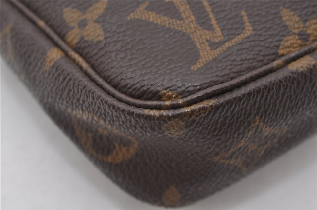 Authentic Louis Vuitton Monogram Pochette Accessoires Pouch M51980 LV 5963E