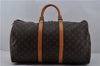 Authentic Louis Vuitton Monogram Keepall 50 Travel Boston Bag M41426 LV 5968E