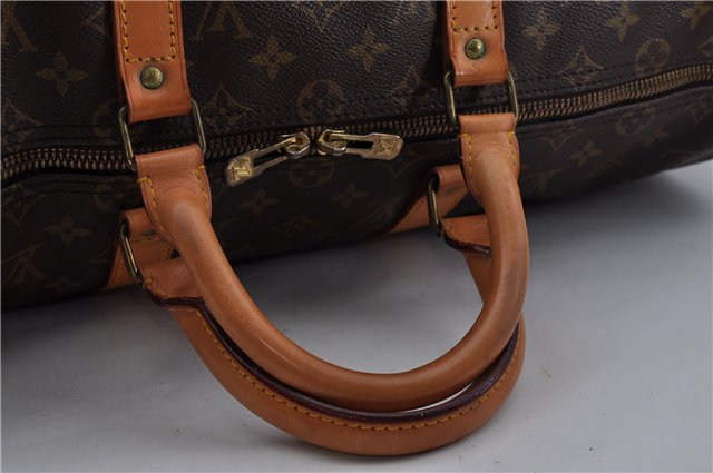 Authentic Louis Vuitton Monogram Keepall 50 Travel Boston Bag M41426 LV 5968E