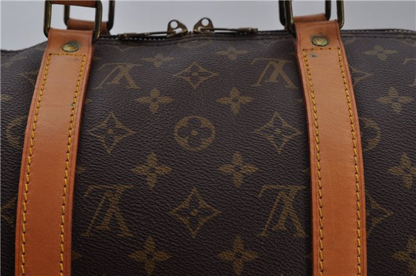 Authentic Louis Vuitton Monogram Keepall 50 Travel Boston Bag M41426 LV 5968E
