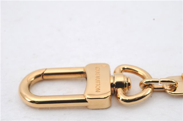 Authentic LOUIS VUITTON Charm Key Chain Anokre Gold M62694 LV 5971C