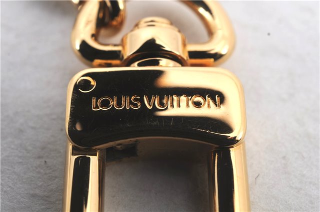 Authentic LOUIS VUITTON Charm Key Chain Anokre Gold M62694 LV 5971C