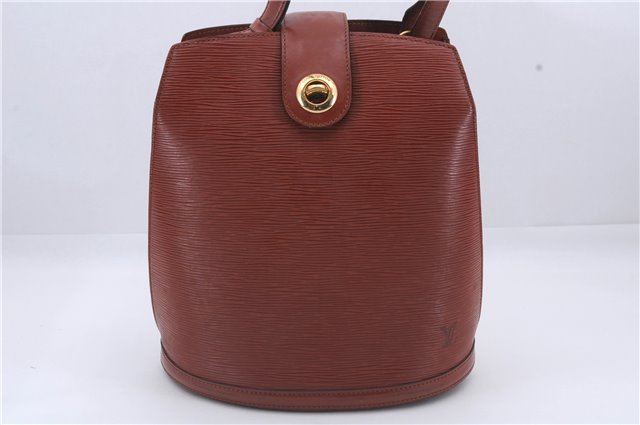 Authentic Louis Vuitton Epi Cluny Shoulder Cross Body Bag Brown M52253 LV 5973D