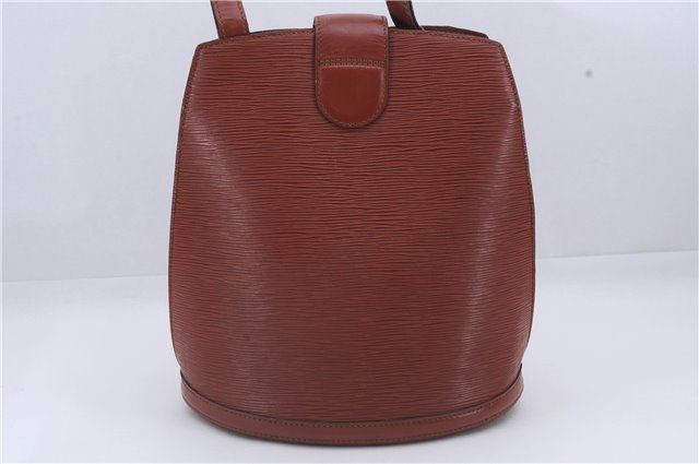 Authentic Louis Vuitton Epi Cluny Shoulder Cross Body Bag Brown M52253 LV 5973D