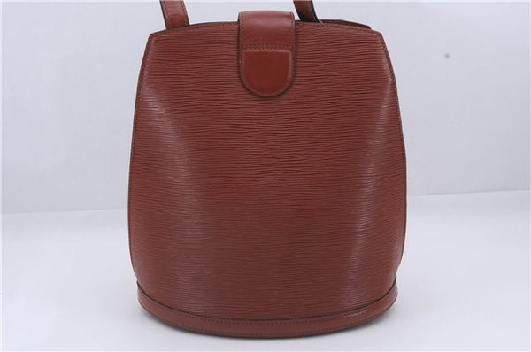 Authentic Louis Vuitton Epi Cluny Shoulder Cross Body Bag Brown M52253 LV 5973D