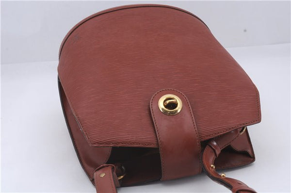 Authentic Louis Vuitton Epi Cluny Shoulder Cross Body Bag Brown M52253 LV 5973D