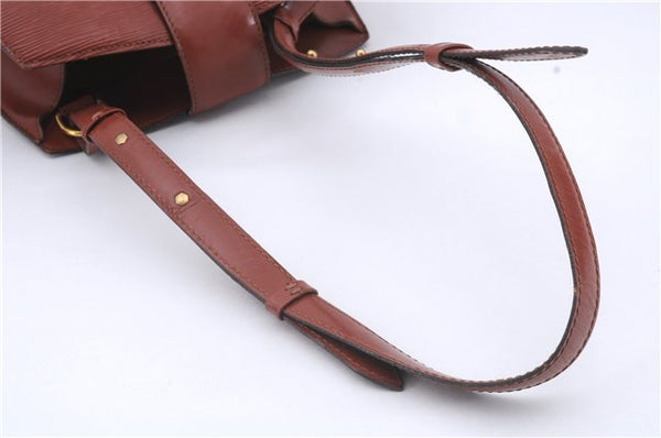 Authentic Louis Vuitton Epi Cluny Shoulder Cross Body Bag Brown M52253 LV 5973D