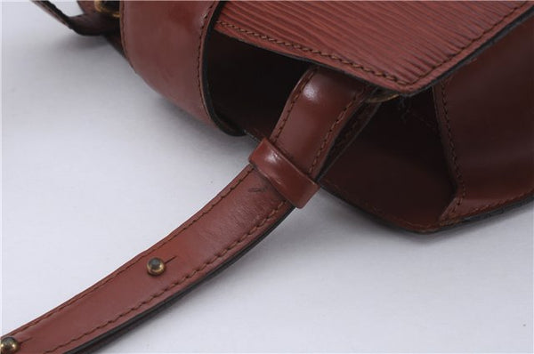 Authentic Louis Vuitton Epi Cluny Shoulder Cross Body Bag Brown M52253 LV 5973D