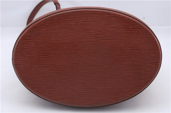 Authentic Louis Vuitton Epi Cluny Shoulder Cross Body Bag Brown M52253 LV 5973D