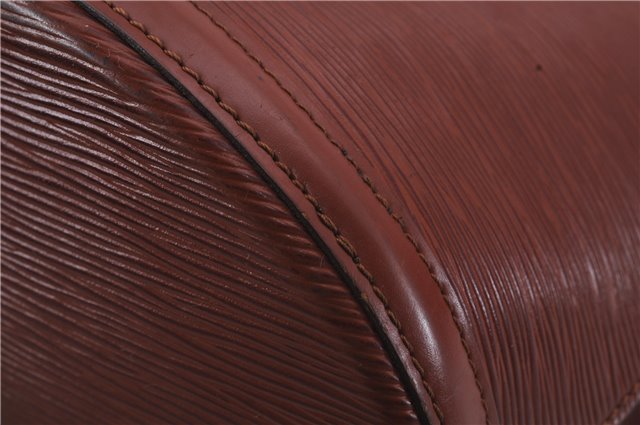 Authentic Louis Vuitton Epi Cluny Shoulder Cross Body Bag Brown M52253 LV 5973D