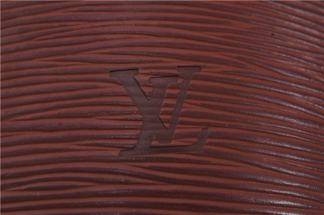 Authentic Louis Vuitton Epi Cluny Shoulder Cross Body Bag Brown M52253 LV 5973D