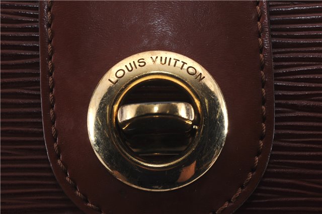 Authentic Louis Vuitton Epi Cluny Shoulder Cross Body Bag Brown M52253 LV 5973D