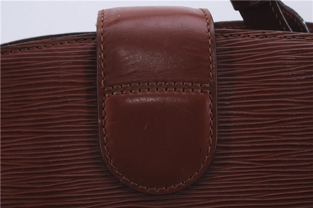 Authentic Louis Vuitton Epi Cluny Shoulder Cross Body Bag Brown M52253 LV 5973D