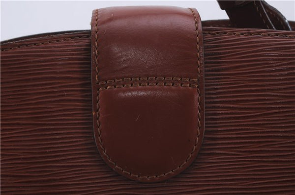 Authentic Louis Vuitton Epi Cluny Shoulder Cross Body Bag Brown M52253 LV 5973D