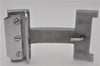 Authentic HERMES Vintage H Buckle for Leather Belt Silver 5973E