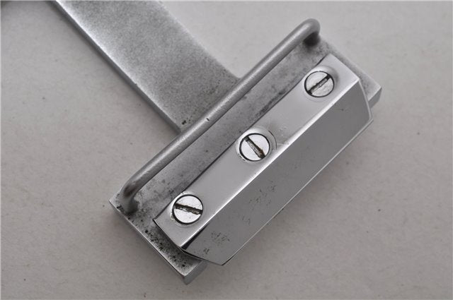 Authentic HERMES Vintage H Buckle for Leather Belt Silver 5973E