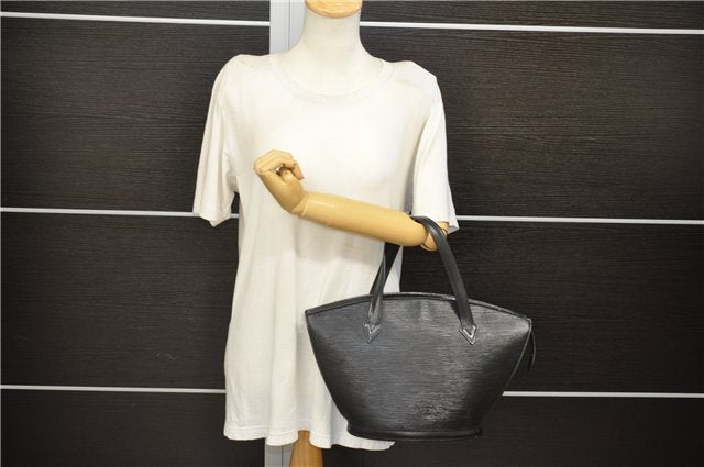 Authentic Louis Vuitton Epi Saint Jacques Hand Bag Black M52272 LV 5977D
