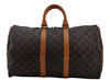 Authentic Louis Vuitton Monogram Keepall 45 Travel Boston Bag M41428 LV 5977E