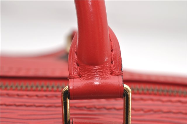 Authentic Louis Vuitton Epi Speedy 30 Hand Boston Bag Red M43007 LV 5978D