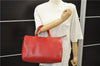 Authentic Louis Vuitton Epi Speedy 30 Hand Boston Bag Red M43007 LV 5978D
