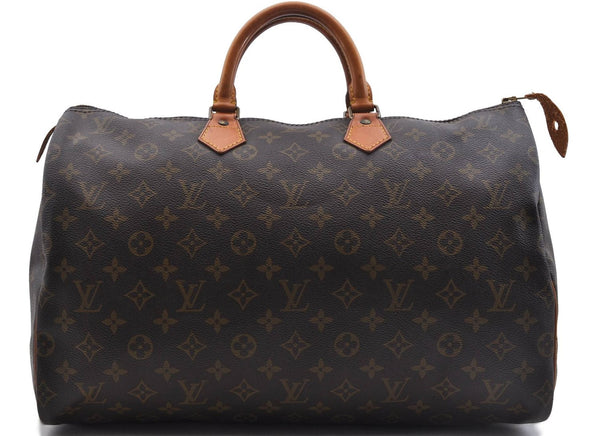 Authentic LOUIS VUITTON Monogram Speedy 40 Hand Bag Purse M41522 LV 5980C