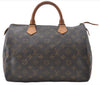 Authentic Louis Vuitton Monogram Speedy 30 Hand Boston Bag M41526 LV 5980E