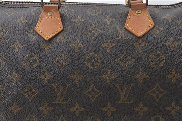 Authentic Louis Vuitton Monogram Speedy 30 Hand Boston Bag M41526 LV 5980E