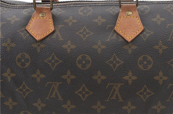 Authentic Louis Vuitton Monogram Speedy 30 Hand Boston Bag M41526 LV 5980E