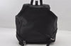 Authentic GUCCI Vintage Backpack Purse Leather Black 5981I