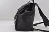 Authentic GUCCI Vintage Backpack Purse Leather Black 5981I