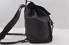 Authentic GUCCI Vintage Backpack Purse Leather Black 5981I