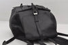 Authentic GUCCI Vintage Backpack Purse Leather Black 5981I