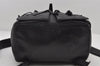 Authentic GUCCI Vintage Backpack Purse Leather Black 5981I