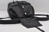 Authentic GUCCI Vintage Backpack Purse Leather Black 5981I