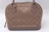 Louis Vuitton Monogram Satin Little Alma Hand Bag Gray Beige M92147 LV 5982D