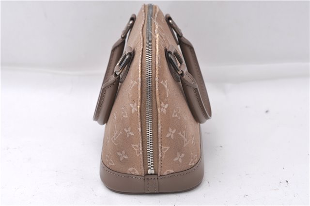 Louis Vuitton Monogram Satin Little Alma Hand Bag Gray Beige M92147 LV 5982D